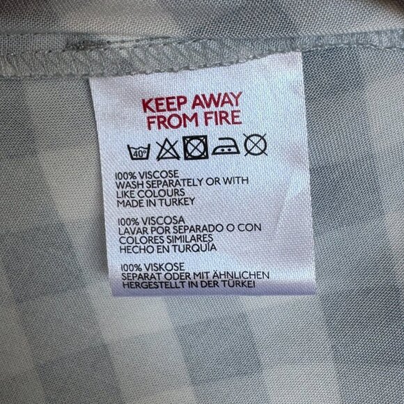 Urban Outfitters Sky Blue Ivory Gingham Print Elastic Spaghetti Strap Jumpsuit - Picture 14 of 14